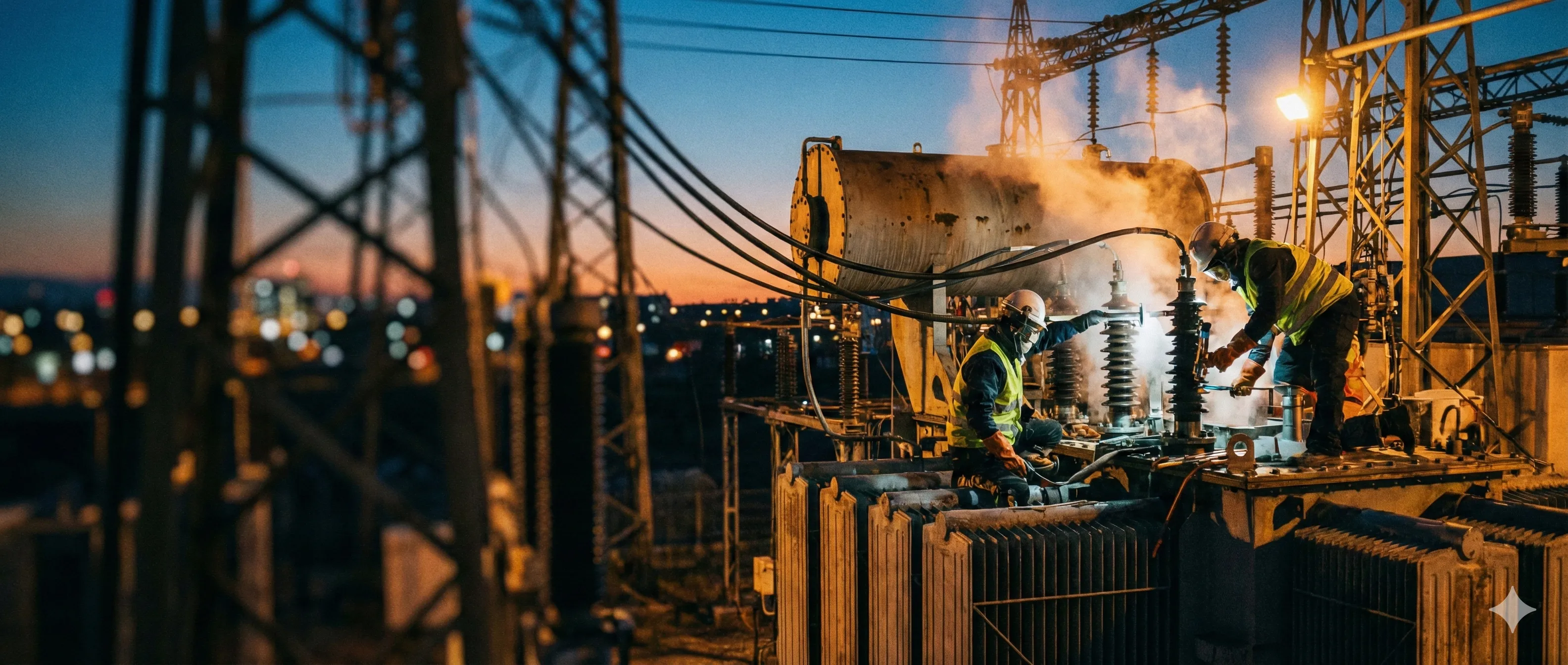 Manutenção de transformadores de força e distribuição